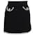 Alessandra Rich Minifalda de tiro alto de tweed bordado en lana negra Negro  ref.1332062