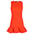 Victoria, Victoria Beckham Flounce Hem Shift Dress in Orange Wool  ref.1332066