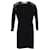 Maje Perforated Dress in Black Wool  ref.1332069