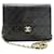 Chanel Black small vintage 1991 gold hardware flap Leather  ref.1332296