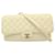 Chanel Timeless/classique Cuir Beige  ref.1332647