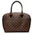 Louis Vuitton Brown Damier Ebene Sarria Horizontal Leather Cloth Pony-style calfskin  ref.1332756