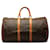 Louis Vuitton Brown Monogram Keepall 50 Leather Cloth  ref.1332786