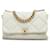 Chanel White Maxi Lambskin 19 Flap Leather  ref.1332795