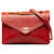 Chanel Red Medium CC Chevron Aba de envelope de pele de cordeiro Vermelho Couro  ref.1332797