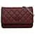 Wallet On Chain Portefeuille Chanel en cuir d'agneau classique rouge sur chaîne  ref.1332846