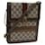 GUCCI GG Supreme Web Sherry Line Shoulder Bag PVC Beige Red Green Auth yk11580  ref.1333298
