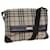 BURBERRY Nova Check Shoulder Bag Nylon Beige Auth mr099  ref.1333364