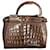 Peekaboo Fendi Handbags Brown Exotic leather  ref.1333600