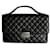 Large Chanel CC University Flap Bag NEW Black Leather  ref.1333839