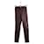 Autre Marque Slim leather pants Dark red  ref.1333892
