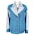 Chanel New 2022 Turquoise Tweed Relaxed Jacket Blue  ref.1334111