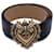 Dolce & Gabbana Black Leather Devotion Heart Buckle Belt Size 90/36  ref.1334189