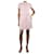 Valentino Vestido midi rosa de manga curta em renda - tamanho UK 6 Algodão  ref.1334283