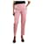 Burberry Pantaloni rosa a gamba dritta in misto lana - taglia UK 6 Poliestere  ref.1334293