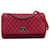 Chanel Rote mittlere neue Blasenklappe Leder Kalbähnliches Kalb  ref.1334341