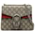 Gucci Brown Mini GG Supreme Dionysus Crossbody Bag Red Beige Suede Leather Cloth Cloth  ref.1334361