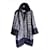 Chanel 8K$ Paris / Salzburg CC Buttons Boucle Tweed Coat Grey Wool  ref.1334408