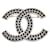 Classique Chanel COCO Mark Plaqué or Noir  ref.1334639