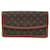 Louis Vuitton Pochette Dame Brown Cloth  ref.1334644