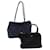 BALLY Hand Bag Leather 2Set Black Navy Auth yb527 Navy blue  ref.1334694