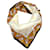 MCM bandana scarf women cotton orange apricot peach white logo print  ref.1334897