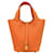 Hermès Picotin Lock Orange Leder  ref.1334952