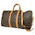 Louis Vuitton Keepall Bandouliere 45 Braun Leinwand  ref.1335019