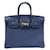 Hermès HERMES BIRKIN 25 Navy blue Leather  ref.1335093