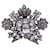 Gucci Ring aus gealtertem Silber, Metall, Messing und Kristall, Größe M  ref.1335463