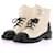 CHANEL  Ankle boots T.eu 39 leather White  ref.1335569