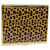 Cigarreira SAINT LAURENT Leopard metal ouro marrom Autenticação11452 Dourado  ref.1335789