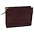 CARTIER Clutch Bag Leather Bordeaux Auth 70664  ref.1335834