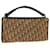 Christian Dior Trotter Canvas Hand Bag Canvas Brown Auth 70637 Cloth  ref.1335865