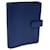 LOUIS VUITTON Epi Agenda MM Day Planner Cover Blue R20055 LV Auth 70501 Leather  ref.1335866