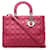 Dior Cannage grande de piel de cordero rosa Lady Dior Cuero  ref.1336088