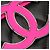 Chanel Divine Flap, große Lammledertasche, Schwarz Pink - Ansicht 10