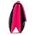 Chanel Divine Flap, große Lammledertasche, Schwarz Pink - Ansicht 3