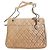 Borsa Chanel in pelle d'agnello marrone chiaro oro