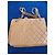 Borsa Chanel in pelle d'agnello marrone chiaro oro - vista 2