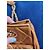 Borsa Chanel in pelle d'agnello marrone chiaro oro - vista 9