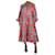 Ulla Johnson Coral puff-sleeved printed midi dress - size UK 12 Orange Cotton  ref.1336525