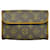 Louis Vuitton Pochette Florentine Brown Cloth  ref.1336874