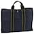 Hermès HERMES Fourre Tout MM Handtasche Canvas Navy Khaki Auth ti1603 Marineblau Leinwand  ref.1337020
