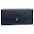 Louis Vuitton Portefeuille Sarah Azul marinho Couro  ref.1337597