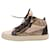 Giuseppe Zanotti GIUSEPPE ZANNOTTI Ofelia Desert Python Style High Top Sneakers Braun 40 Leder  ref.1339404