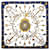 HERMÈS pañuelo de seda 'LES CLÉS', Diseñado por Cathy Latham Azul  ref.1339921