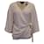 Theory Wrap Three-Quarter Sleeve Top in Cream Polyester White  ref.1340018