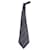 Cravatta Hermès a Righe Diagonali in Seta Grigia Grigio  ref.1340229