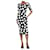 Dolce & Gabbana Robe midi à pois noirs et blancs - taille UK 6 Soie  ref.1340253